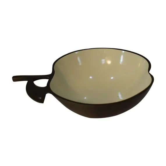 Buy White Enamel Apple Fruit Bowl, 3 image