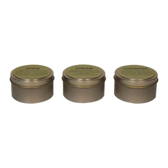 Buy Candle Stone Jar Set of 3 (Courage, Dream, Hope), 2 image