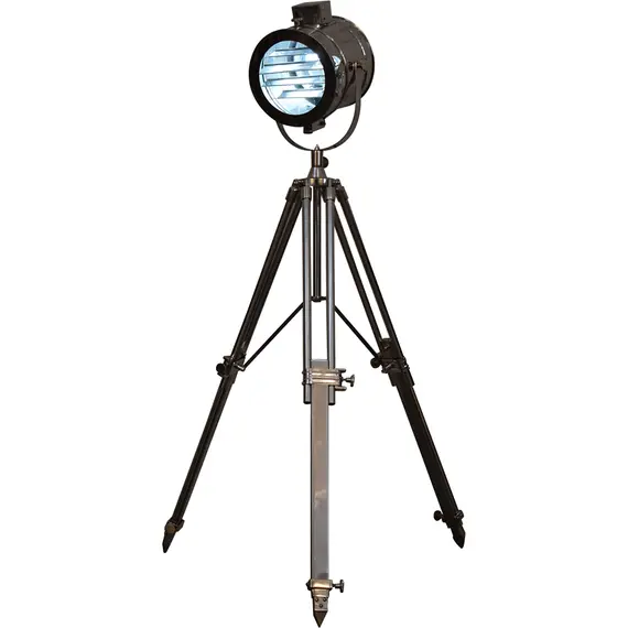 Buy Complete Chrome Tripod Fold Spotlight Floor Lamp