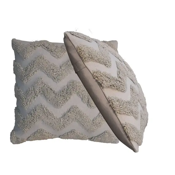 Buy Grey Zig-zag Cushion Set of 2, 2 image