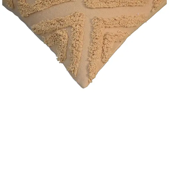 Buy Mustard Mini Diamond Tassle Cushion Set of 2, 7 image