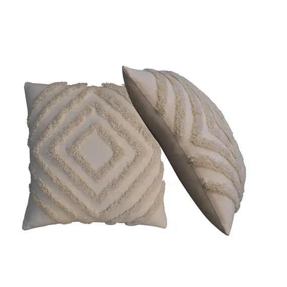 Buy Tacy Cream Cushion Set of 2, 9 image