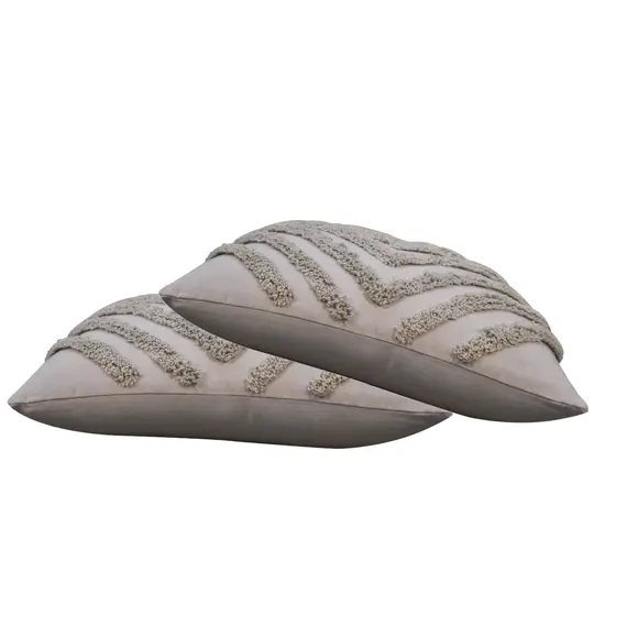 Buy Tacy Grey Cushion Set of 2, 3 image