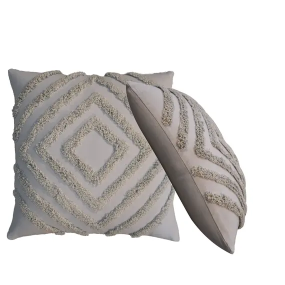 Buy Tacy Grey Cushion Set of 2, 8 image