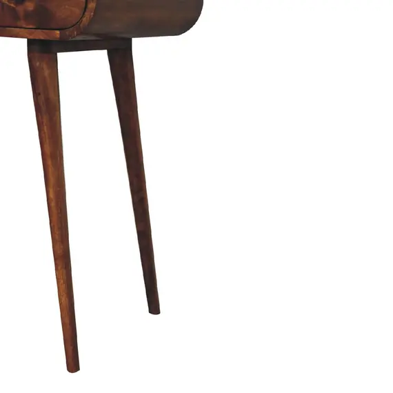 Buy Chestnut Dressing Table with Foldable Mirror, 11 image
