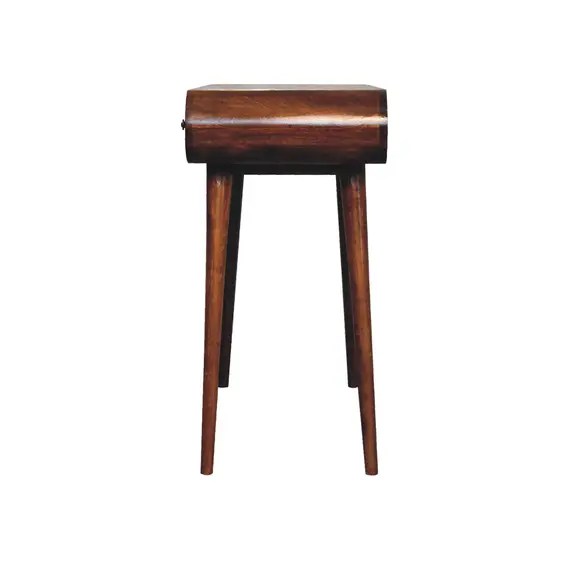 Buy Chestnut Dressing Table with Foldable Mirror, 12 image