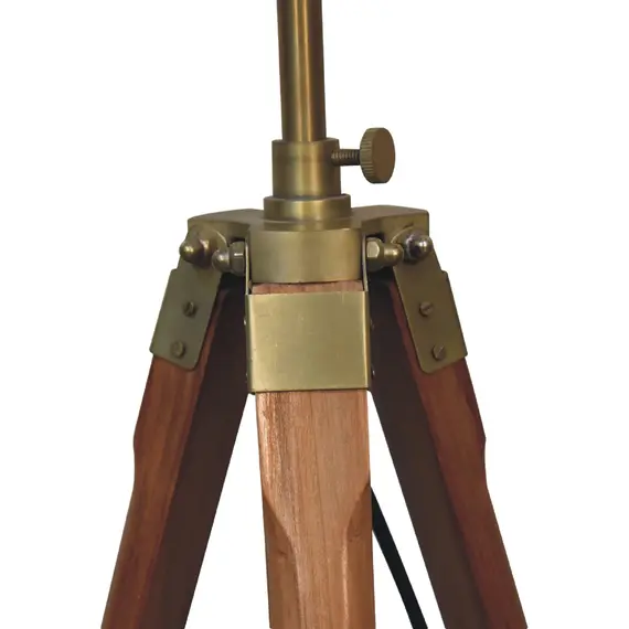 Buy Fixed Brass Plated Tripod Floor Lamp, 3 image