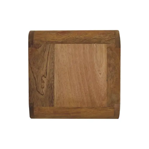 Buy Mini Curved Oak-ish Wall Mounted Bedside, 8 image
