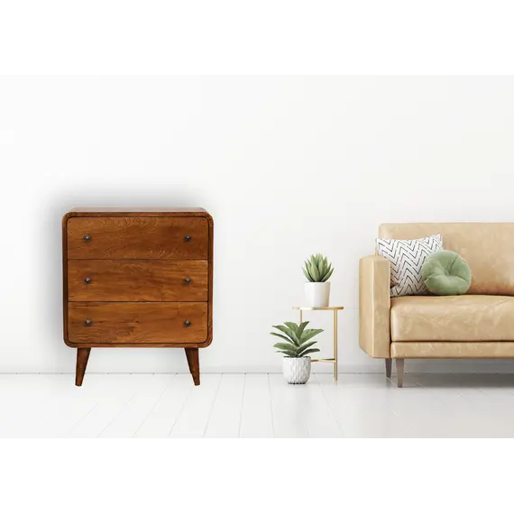 Buy Mini Curved Chestnut Chest, 12 image