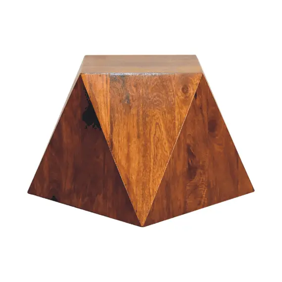 Buy Chestnut Abstract End Table, 11 image