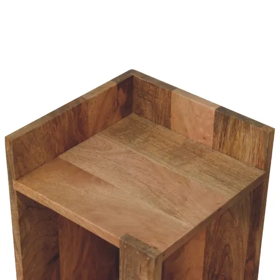 Buy Oak-ish Box Bedside, 6 image