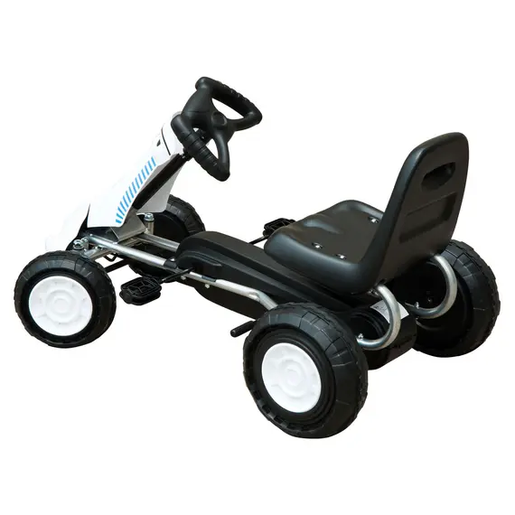 Buy Pedal Go Kart Toy for Kids with Rubber Wheels Outdoor Race, 4 image