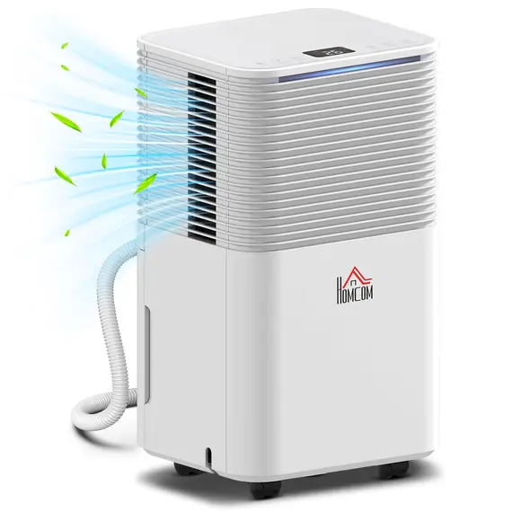 Buy 12L/Day 2000ML Portable Quiet Dehumidifier for Home Laundry Room Bedroom Basement, Electric Moisture Air De-Humidifier with 3 Modes