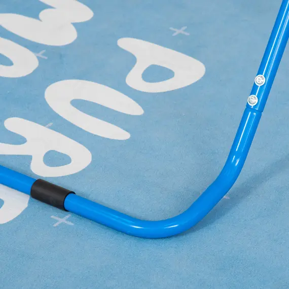 Buy Gymnastics Bar for Kids, Folding Horizontal Bars with Adjustable Height, Training Bar with Triangle Base, Blue, 8 image