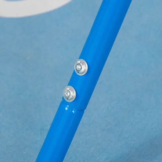 Buy Gymnastics Bar for Kids, Folding Horizontal Bars with Adjustable Height, Training Bar with Triangle Base, Blue, 9 image