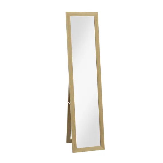 Buy Rustic Full Length Mirror, Hanging and Freestanding Floor Mirror, Farmhouse Decorative Wall Mirror, for Living Room, Bedroom, 157 cm, Natural