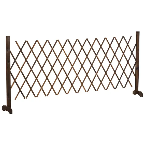 Buy Freestanding Garden Fencing, Expanding Fence Trellis, Movable Scissor Grid, Foldable Garden Screen Panel, 225L x