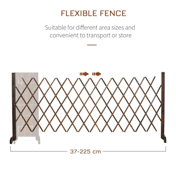 Buy Freestanding Garden Fencing, Expanding Fence Trellis, Movable Scissor Grid, Foldable Garden Screen Panel, 225L x, 5 image