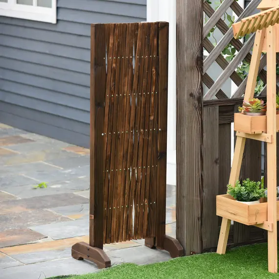 Buy Freestanding Garden Fencing, Expanding Fence Trellis, Movable Scissor Grid, Foldable Garden Screen Panel, 225L x, 8 image