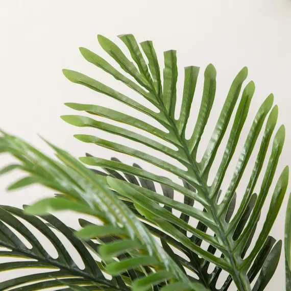 Buy Artificial Plant Tropical Palm in Pot, Fake Plants for Home Indoor Outdoor Decor, 15x15x140cm, 8 image