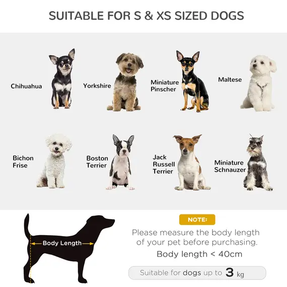 Buy Dog Sofa Bed for XS-Sized Dogs, Pet Chair with Hidden Under Seat Storage, Cat Sofa Lounge with Removable Soft Cushion, Thick Sponge, Wooden Frame, 6 image