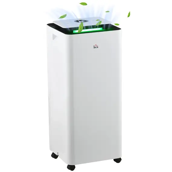 Buy 3500mL Portable Dehumidifier with Air Purifier, 24H Timer, 5 Modes, 16L/Day, for Home Laundry, White