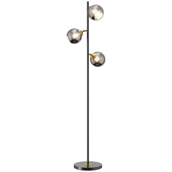 Buy Tree Floor Lamp for Living Room Bedroom with 3 Light, Modern Standing Lamp, (Bulb not Included), 162cm, Grey