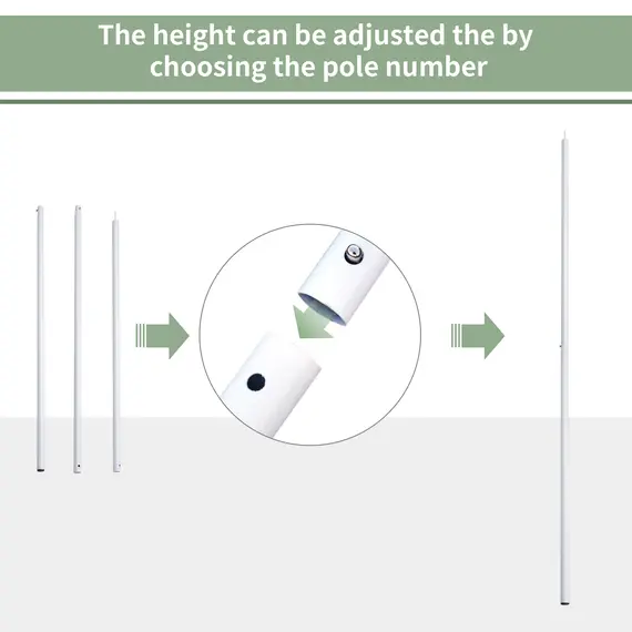 Buy Outsunny Sail Shade Poles W/ Eye Bolt Kit, 5 image