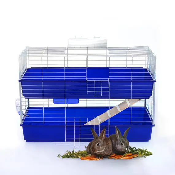 Buy PawHut Small Animal Hutch, size (118 x 79 x 58cm), 2 image