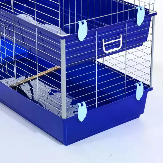 Buy PawHut Small Animal Hutch, size (118 x 79 x 58cm), 8 image