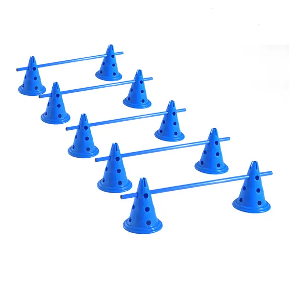 Buy PawHut Dog Agility Equipment Play Run Jump Kit Indoor Outdoor Exercise Pet Puppy Training Sets w/ 5 Cross Bars & 10 Conical Barrels