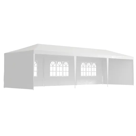 Buy Garden Gazebo Marquee Party Wedding Tent Canopy (9m x 3m) - White