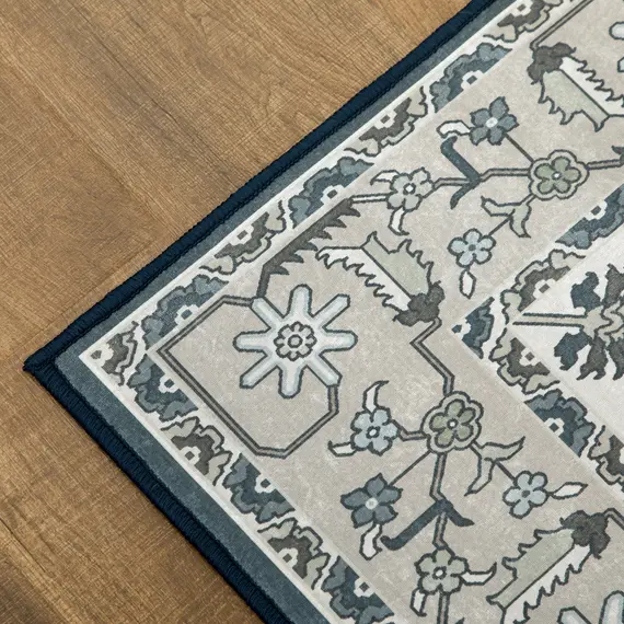 Buy Vintage Persian Rugs, Boho Bohemian Area Rugs Large Carpet for Living Room, Bedroom, Dining Room, 80x150 cm, Grey, 9 image