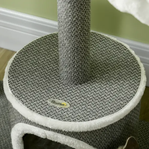 Buy Cat Tree for Indoor Cats, Cat Tower with Scratching Posts, Multi-level Kitten Climbing Tower, 132cm, 7 image