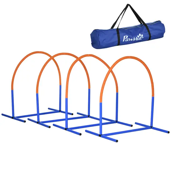 Buy Four-Piece Portable Dog Agility Equipment - Blue
