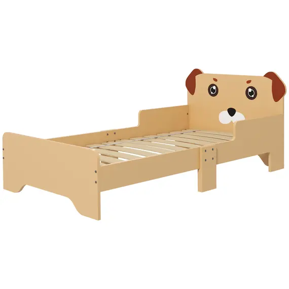 Buy ZONEKIZ Kids Bed for 3-6 Years Old, Puppy-Themed Design, 143 x 74 x 58 cm, Yellow
