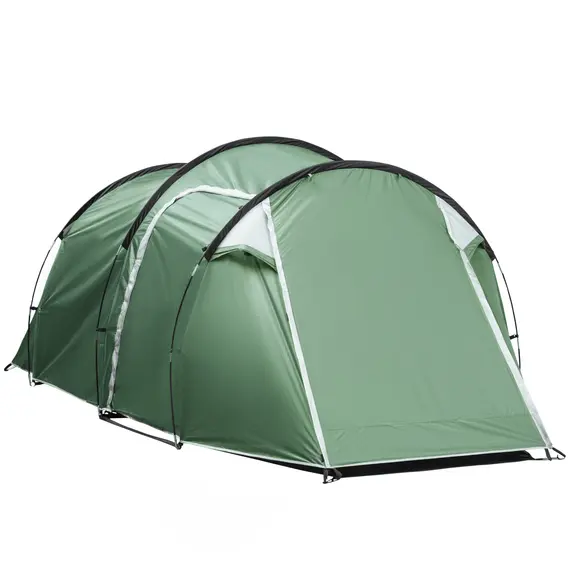 Buy Three-Man, Two-Room Tent - Green