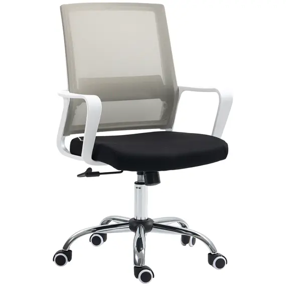 Buy Vinsetto Ergonomic Desk Chair Mesh Office Chair with Adjustable Height Armrest and 360Â° Swivel Castor Wheels Black