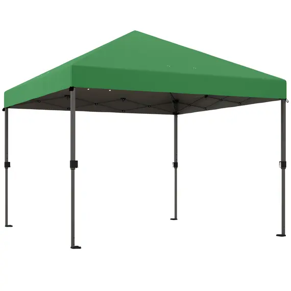 Buy 3 x 3m Pop-Up Gazebo, with Accessories - Green