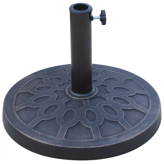 Buy 13kg Resin Umbrella Stand Holder, Garden Parasol Base for 38mm or 48mm Outdoor Umbrella Poles, Bronze Tone