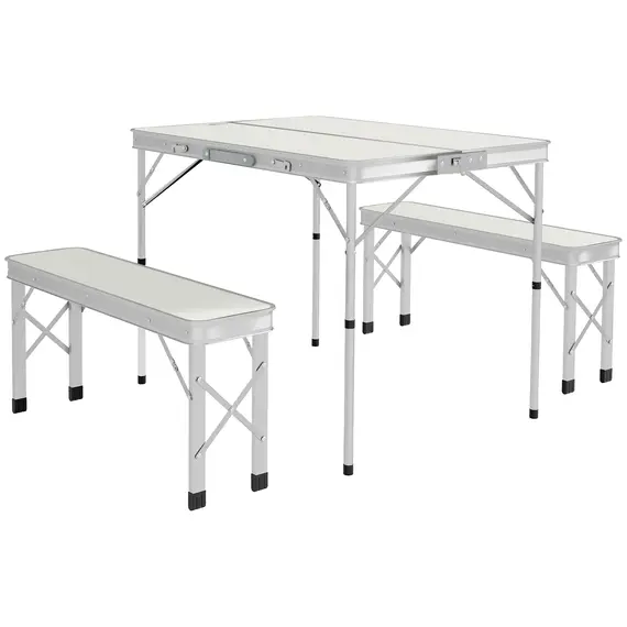 Buy Three-Piece Aluminium Folding Picnic Table and Bench Set