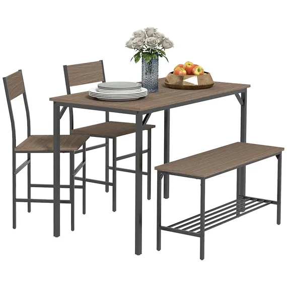 Buy Four-Piece Dining Set, With Table, Chairs and Bench
