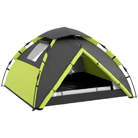 Buy Two-Man One Room Camping Tent, with Accessories - Green