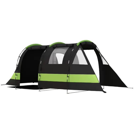 Buy Four Man, Two Room Blackout Tent, with Accessories - Black