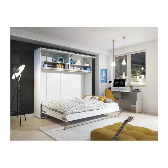 Buy CP-05 Horizontal Wall Bed Concept Pro 120cm with Over Bed Unit, Colour: Grey Matt, 3 image