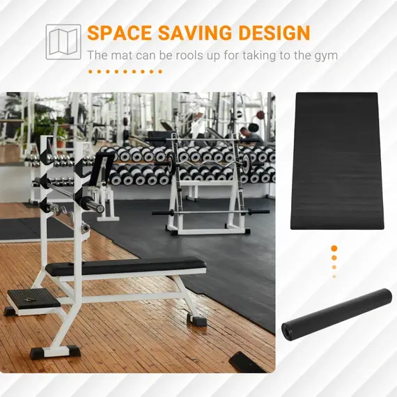 Buy Thick Equipment Mat Gym Exercise Fitness Workout Tranining Bike Protect Floor, 6 image