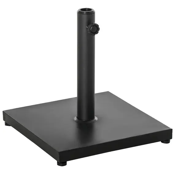 Buy 11kg Square Cement Parasol Base Concrete Umbrella Weight Stand Holder Patio Outdoor Garden Black