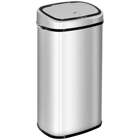 Buy 68L Sensor Dustbin Stainless Steel Automatic Kitchen Waste Bin Silver