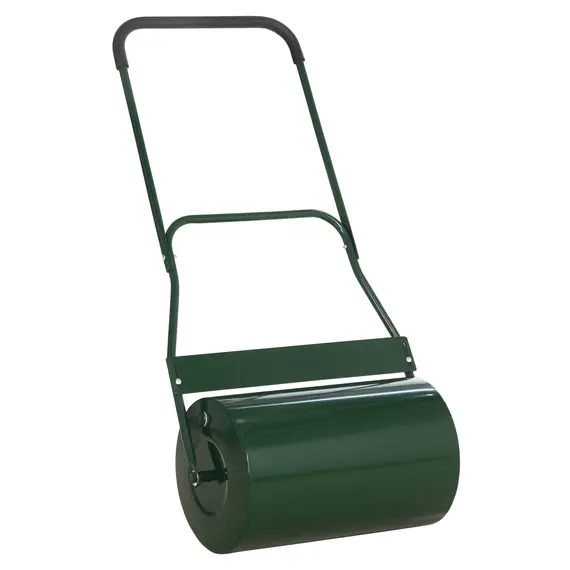 Buy 40L Lawn Roller Drum Scraper Bar Collapsible Handle Water or Sand Filled Î¦32cm Green