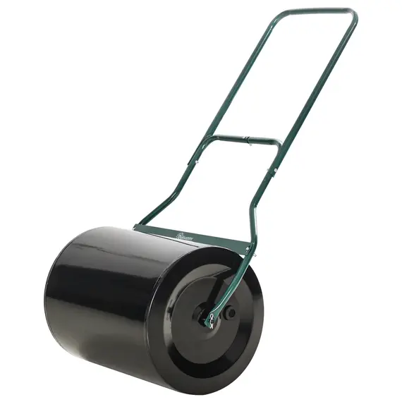 Buy Steel Garden Lawn Roller Push Pull w/ Fillable Cylinder Water Sand